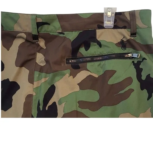 Polo Ralph Lauren Mens Camouflage All Day Beach Shorts Size 36 Zip Pocket - Picture 8 of 8